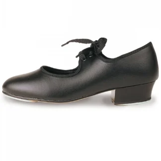Low Heel Tap Shoes with Fitted Toe & heel Taps Black or White - LHP