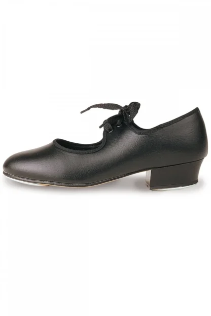 Low Heel Tap Shoes with Fitted Toe & heel Taps Black or White - LHP