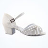 Freed of London Evie 2 Childrens Ballroom Shoe White Cuban Heel