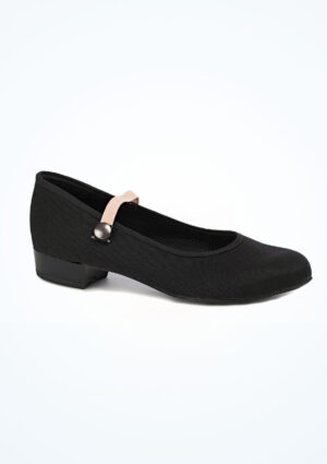 Freed RAD Canvas Character Shoe Low Heel 1" - Black