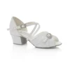 Freed of London Lyla 1 Childrens Ballroom Dance Shoe  White Low Heel