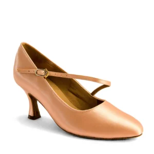 Dansport Ladies Tan Ballroom Dance Shoes 2" Heel C2003