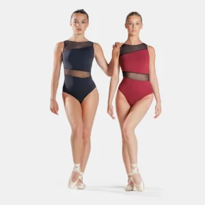 lace leotard 6 1st Position Mesh Insert Leotard Black or Burgundy