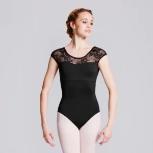 Bloch Hava Lace Back Cap Sleeve Leotard