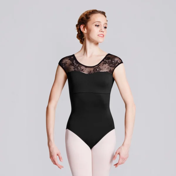 bloch leotard 2 Bloch Hava Lace Back Cap Sleeve Leotard